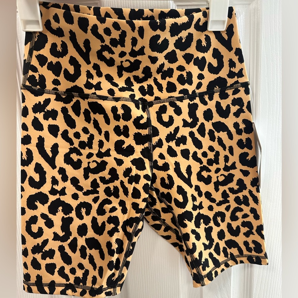 New with tags Hey Nuts cheetah print biker shorts. Size medium